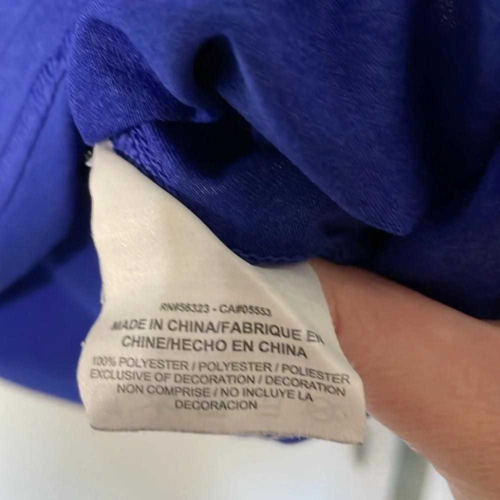 💰Nike Dri-Fit Short Sleeve Tank Royal Blue Size Medium - Picture 6 of 6